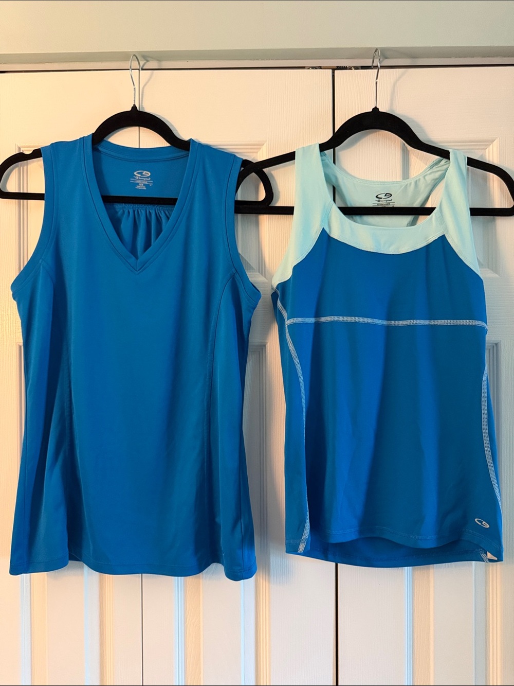 Lot of 2: Champion Women’s Teal & Light Aqua Athletic Tank Tops (Set of 2)